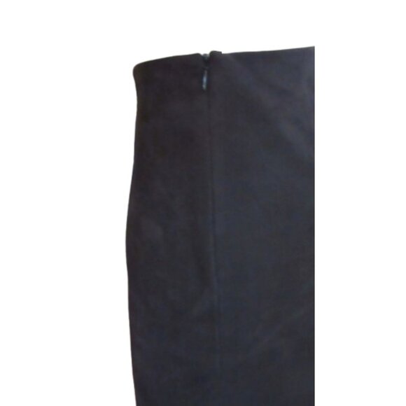 New w Tags, J. Jill Walnut Brown Suede Feel Mini Skirt w Side Zip, Size 4 - Picture 4 of 6